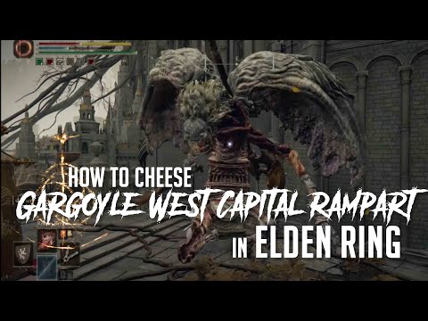 How to Cheese Gargoyle at West Capital Rampart in Elden Ring (Easy Kill)