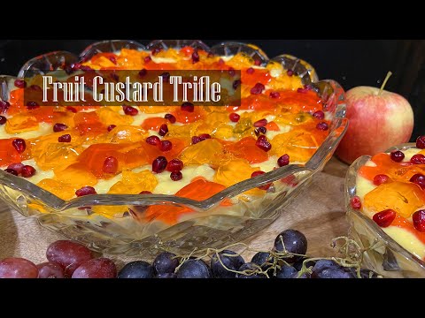 Fruit Custard Trifle || Fruit Trifle Recipe || Dessert - RKC