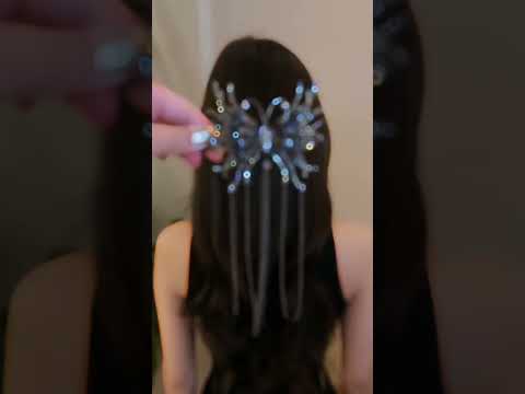 Rhinestone Bun Twists Non-fall French Feather Hair Clips Bun Hair Accessories for Women