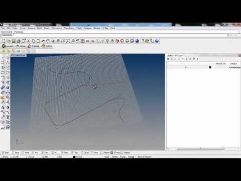 Tutorial Rhinoceros base: modificare una curva tramite punti di controllo