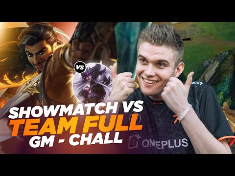 RHOBALAS : GAME 3 SHOWMATCH VS TEAM FULL GM/CHALL - AKSHAN VS SYNDRA | LOL FR