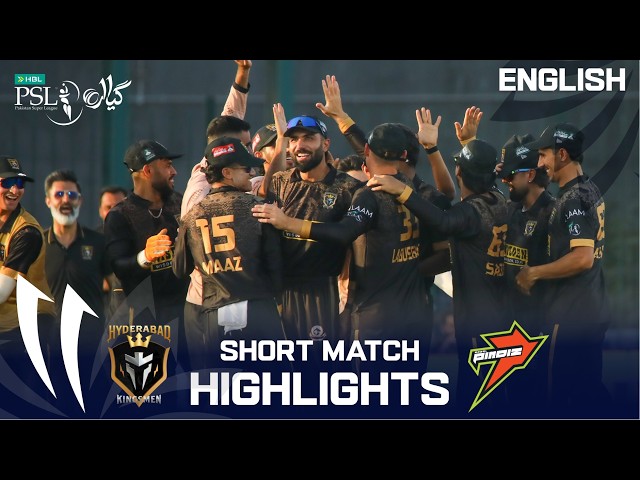 Short Match Highlights | Hyderabad vs Rawalpindiz | English | Match 39 | HBL PSL11 | MZB1K