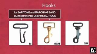 BG Cordon confort élastique pour saxo - mousqueton - Video