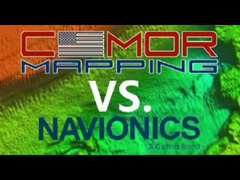 CMOR VS NAVIONICS/ Garmin  | Side by Side Comparison Shaded Relief | Which is Better?