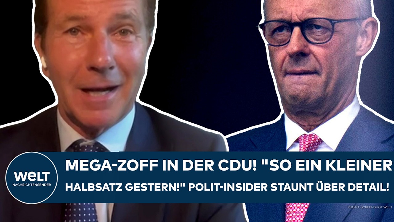 DEUTSCHLAND: Zoff in der CDU! "So ein kleiner Halbsatz gestern!" Polit-Insider staunt über Detail!
