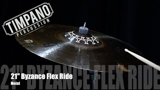 Video thumbnail for NEW Thomas Lang Signature Meinl Byzance Brilliant Flex 21" Ride by Timpano-percussion