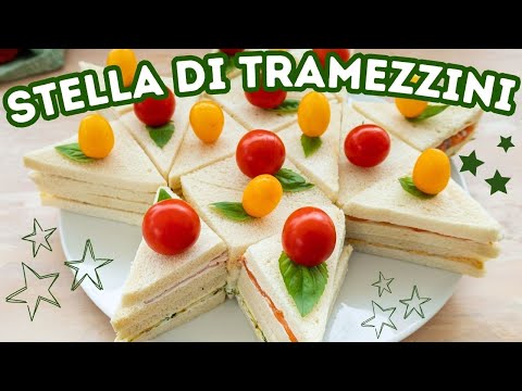 STELLA DI TRAMEZZINI per Natale e Capodanno Ricetta Facile - Fatto in Casa da Benedetta