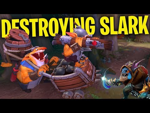 Techies DESTROYS Slark - DotA 2 Funny Moments