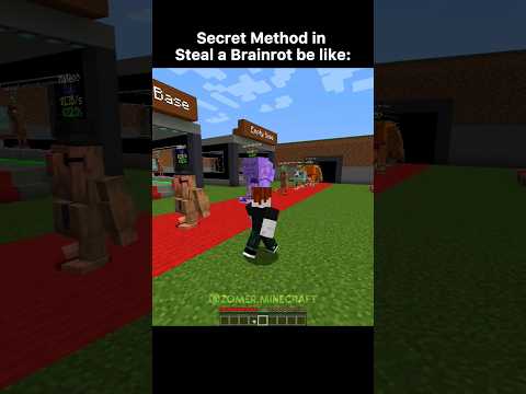 Minecraft Stealing Methods in Steal a Brainrot be like: