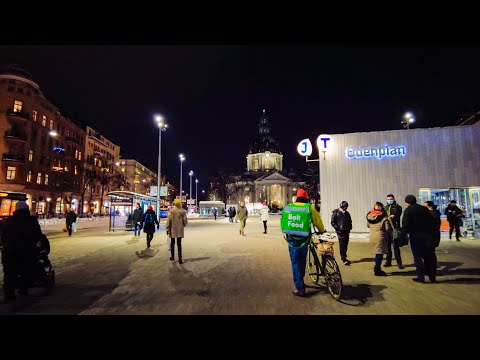 Evening Walk in Stockholm: Odengatan - Dalagatan (4K)