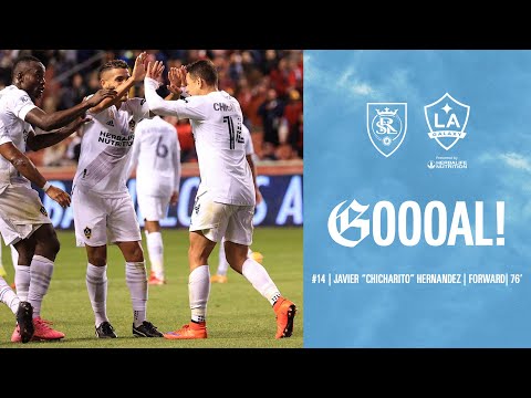 GOAL: Javier "Chicharito" Hernandez puts LA Galaxy level vs. Real Salt Lake
