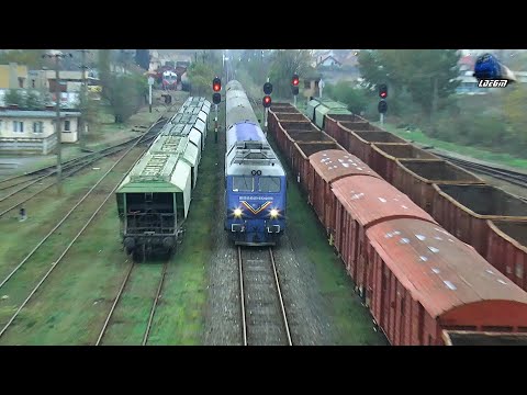 Piranda 64-0989-5 & IR1742 Satu Mare-București Nord in Gara Satu Mare Sud Station - 03 November 2020