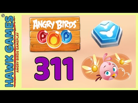 Angry Birds Stella POP Bubble Shooter Level 311 Hard - Walkthrough, No Boosters