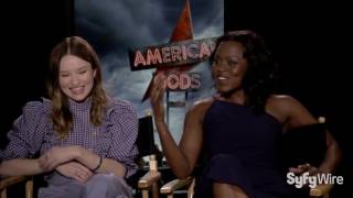 Emily Browning and Yetide Badaki Interview (American Gods) video