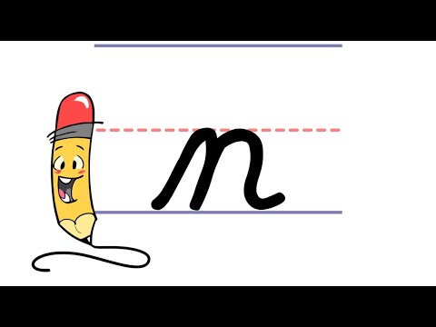 Pencil Pete S Cursive Writing Lowercase N