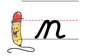 Pencil Pete's Cursive Writing - Lowercase n