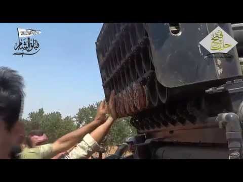 استهداف مقرات النظام براجمة الصواريخ في بلدتي نبل والزهراء في ريف حلب الشمالي من قبل فيلق الشام