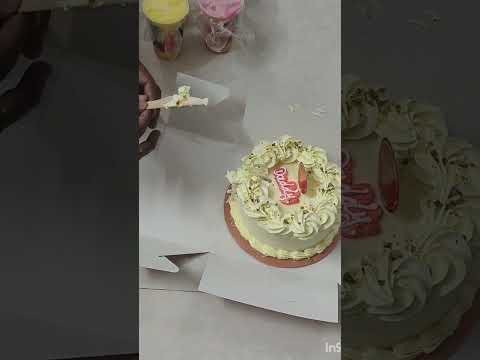 birthday celebration 🎉🎂, my husband favourite rasamalai cake. #song #birthdaycake #husband