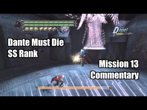 Devil May Cry 3 HD - Dante Must Die SS Rank - Mission 13 with Commentary