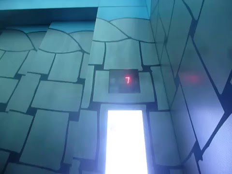 HUGE Otis Traction Frassenger Elevator At The Whitney Museum Of American Art In Chelsea NYC