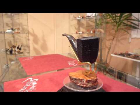 Brand new briar pipe PARONELLI bent panel 8 faces sandblast handmade - eBay number: 181965069532