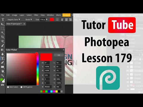 Photopea Lesson 1 Accessing Photopea and Creating and Account