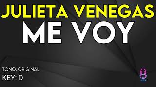 Julieta Venegas - Me Voy - Karaoke Instrumental