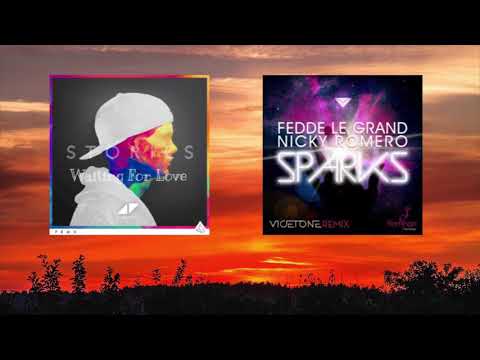 Avicii vs. Fedde Le Grand & Nicky Romero - Waiting For Love vs. Sparks (Vicetone Remix)