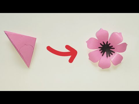 how to make realistic paper flower || beautiful paper flower || #diy #origami  #viral