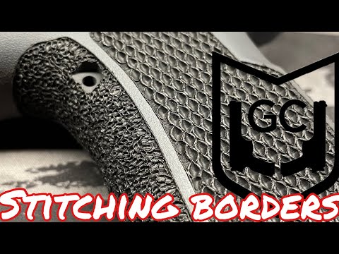 How to properly finish borders before stippling