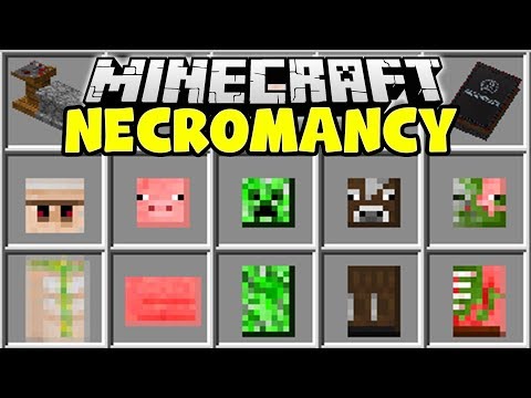 Minecraft NECROMANCY MOD | CREATE MINECRAFT MINIONS TO FIGHT FOR YOU!!