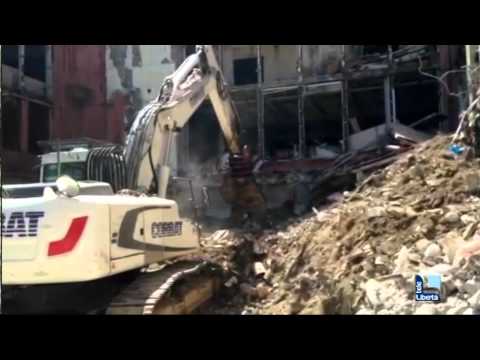 Palazzo ex Enel, prosegue la demolizione dell’interno dell’edificio