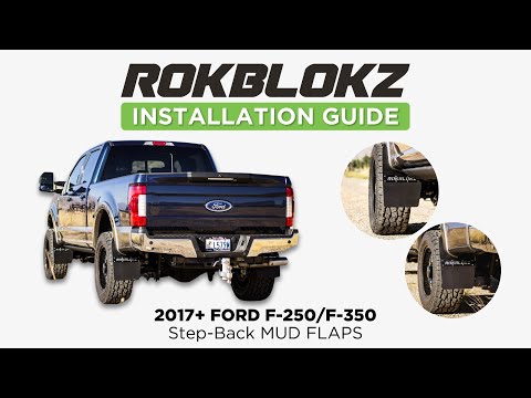 How to install the Rokblokz Mud flap kit on a 2017+ FORD F250/350 SuperDuty Truck