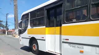 Ônibus Escolar do WMW Conceito em Transportes e Radial Transporte Coletivo 1030 e Caçamba da Sabesp