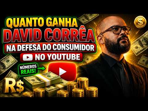 QUANTO GANHA O CANAL DO DAVID CORREA ? | GANHOS REAIS 2026