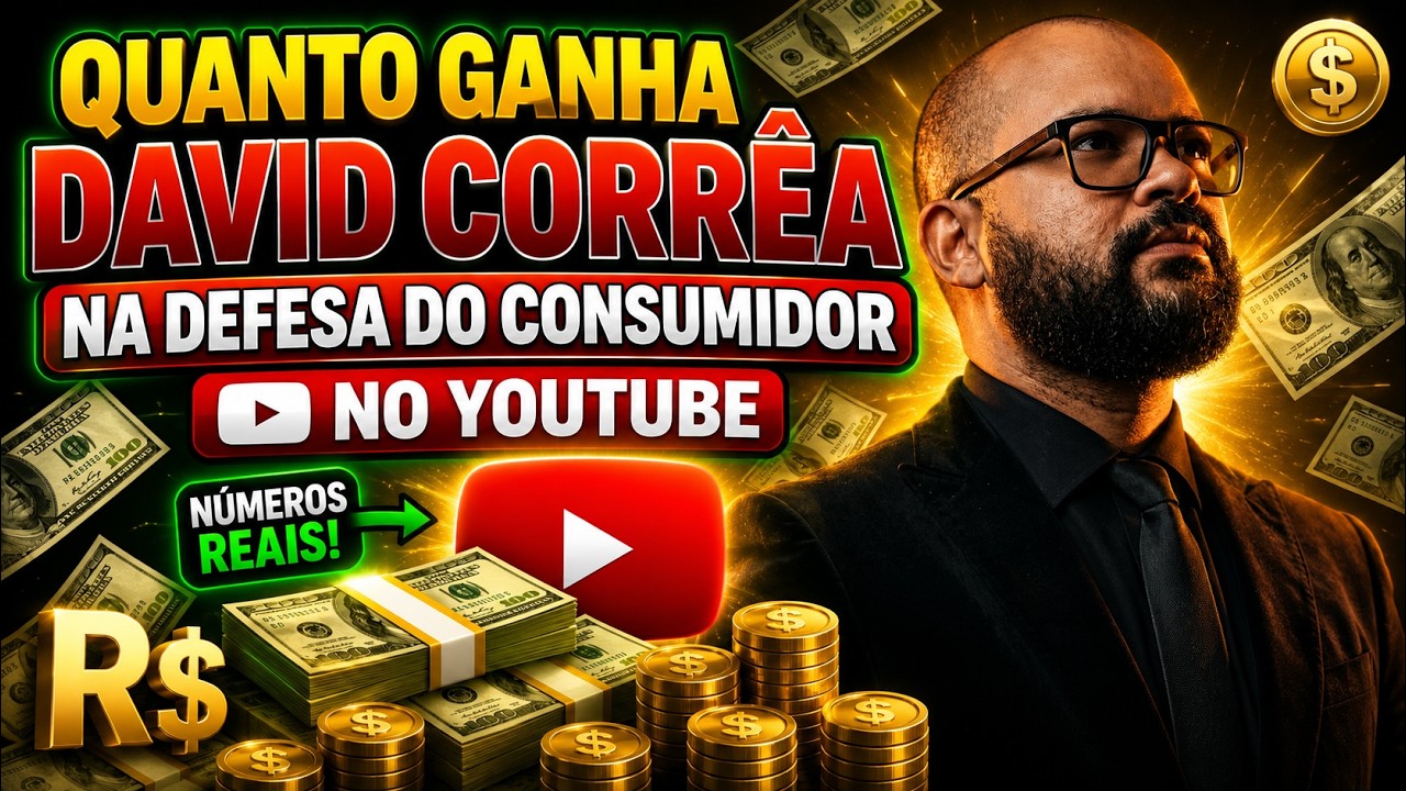 QUANTO GANHA O CANAL DO DAVID CORREA ? | GANHOS REAIS 2026