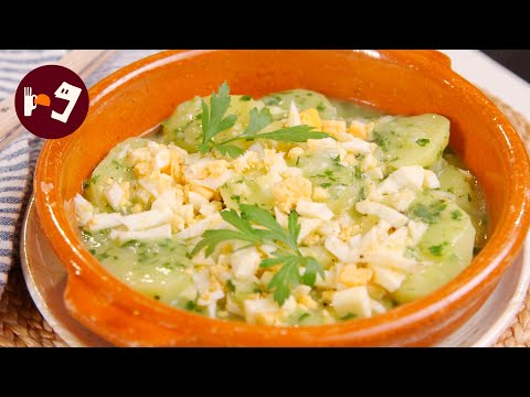 PATATAS en SALSA VERDE y HUEVO DURO al estilo de la abuela: la receta vasca que no te puedes perder