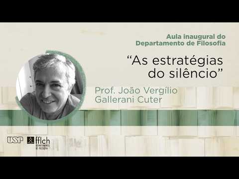 Aula inaugural do Departamento de Filosofia 2026: “As estratégias do silêncio”