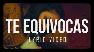 Video thumbnail of "Jon Carlo - Te Equivocas (Video Lyric)"