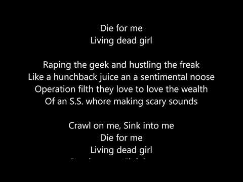 Rob Zombie - Living Dead Girl - Lyrics Scrolling