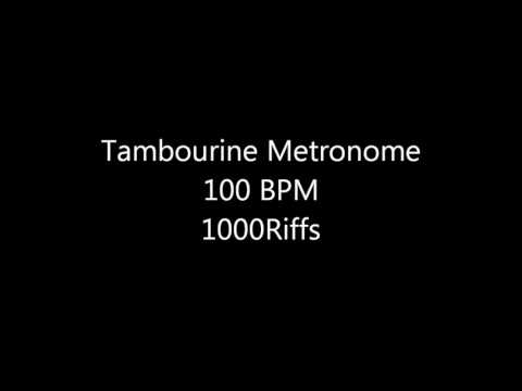 Tambourine Metronome - 100 BPM - Beats Per Minute