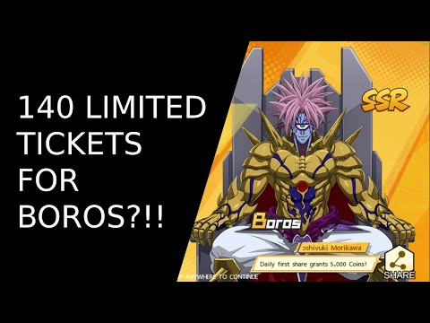 140 Limited Tickets for Boros Summoning - ONE PUNCH MAN THE STRONGEST