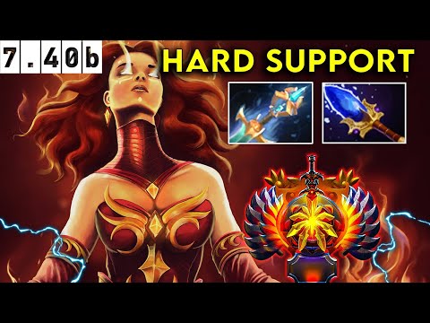 Lina🔥 Immortal Hard Support Insane Support - Dota 2 Patch 7.40b Pro Pub Gameplay