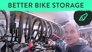 Solving the Garage Bike Storage Problem - GearBlocks Sliding Bike Storage - Install and Impressions