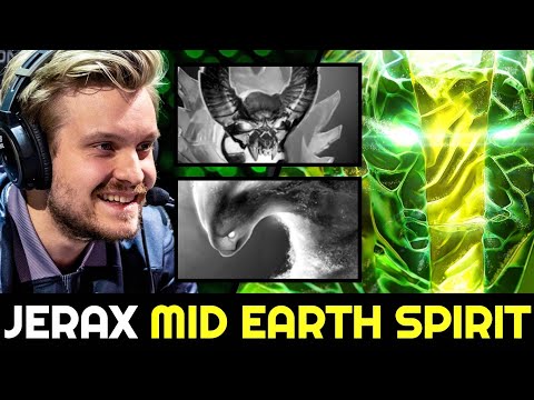 JERAX Unexpected Mid Earth Spirit vs Pugna — Situational Build