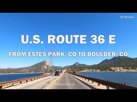 U.S. Route 36 E From Estes Park, CO to Boulder, CO - Scenic Drive 4K