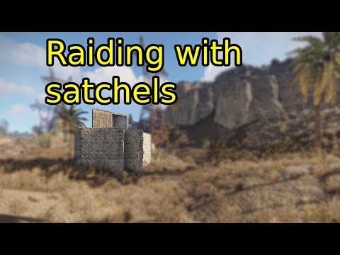 (Rust) Raiding a base with Satchels l Solo