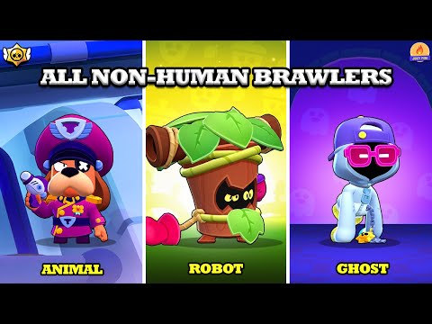 Brawl Stars | All Non-Human Brawlers | Trunk Updated