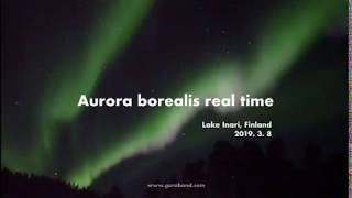 preview picture of video '핀란드 오로라 투어에서 본 오로라 / Aurora borealis real time in Finland'