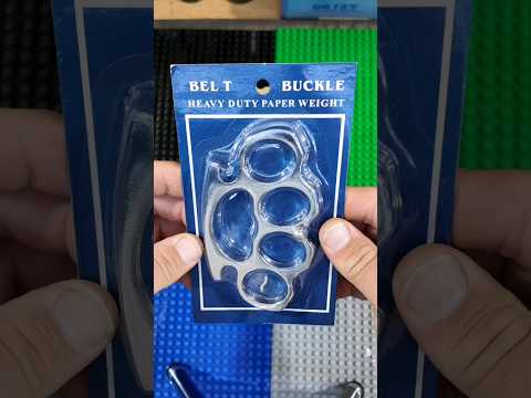 Brass knuckle paperweight vs real brass #brassknuckles #edc #weapons